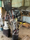 Barrel of garden tools  NO SHIPPING