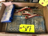 Tap & die set & wrenches  NO SHIPPING