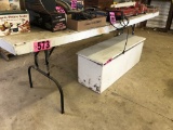 8ft wood folding table  NO SHIPPING