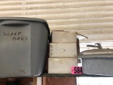 Tub of sleeping bags & box of lights (top shelf)  NO SHIPPING