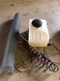 Sprayer & roll of chicken wire  NO SHIPPING