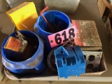 Assorted hardware & wheel wedge  NO SHIPPING