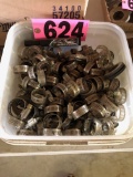Tub of clamps  NO SHIPPING