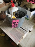 Metal bucket w/ fire starter  NO SHIPPING