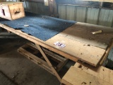 Wood work table: approx. 12'L x 29
