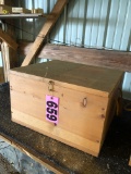 Wood storage box  NO SHIPPING