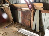 Contents under pallet shelving: Car seats, shop table, lumber, light  NO SH