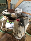 Pile of scrap (whole corner) w/ small air compressor  NO SHIPPING