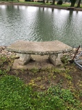 Concrete bench & table  NO SHIPPING