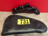 Pithon Colt 10-Pointer Revolver 357 w/Burris 3'' Scope & Case SN:T81870 The