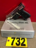 Jimenez Arms 9MM Chrome w/Mag&Box mod-JKN1NE SN:345172 There will be a $30