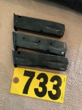 (3) 9MM magazines Shipping available at buyer's expense.