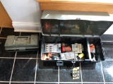 (2) Gun Box w/black powder, mussle, sobots Shipping available at buyer's ex