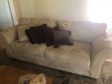 2 Cushion sofa & throew pillows  - NO SHIPPING  NO SHIPPING