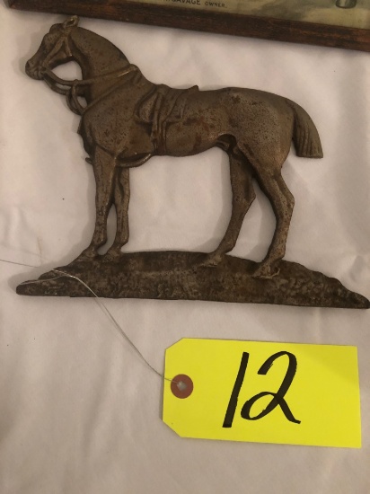 Cast Iron single sided horse plaque