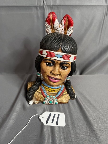 10in. Native American bust