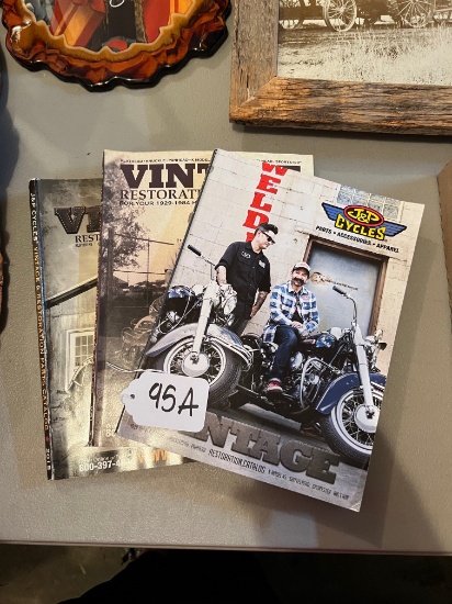 (3) Motorcycle restoration catalogs
