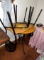 Parlor style side table & (2) chairs