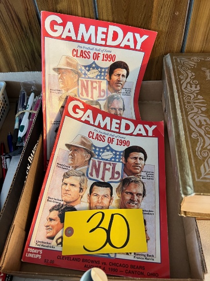 (2) Game Day Pro Football Class of 1990 magazines