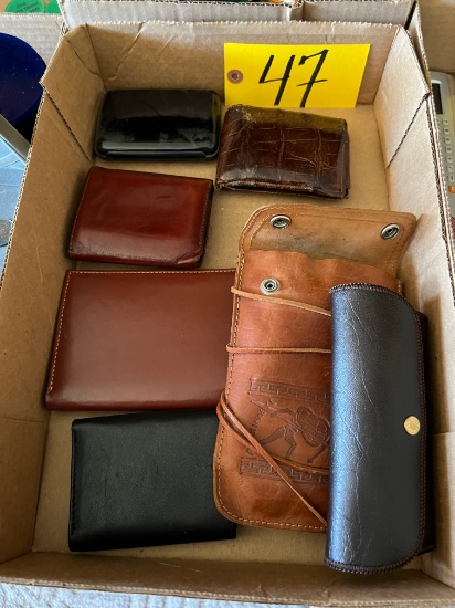 Wallets, leather cases