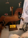 Wood carousel horse