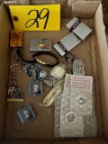 Mens watches, 1942 Dover class ring, OHHA pins, & others