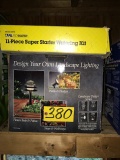 Outdoor landscape light set & watering kit