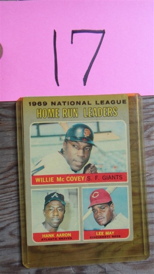 1969 Home Run leaders card
