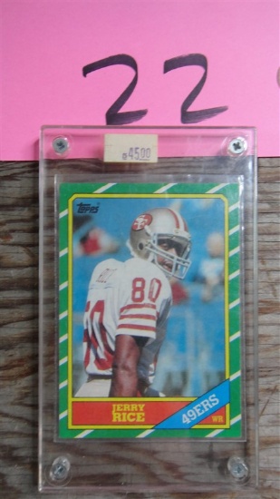 1986 Topps Jerry Rice card