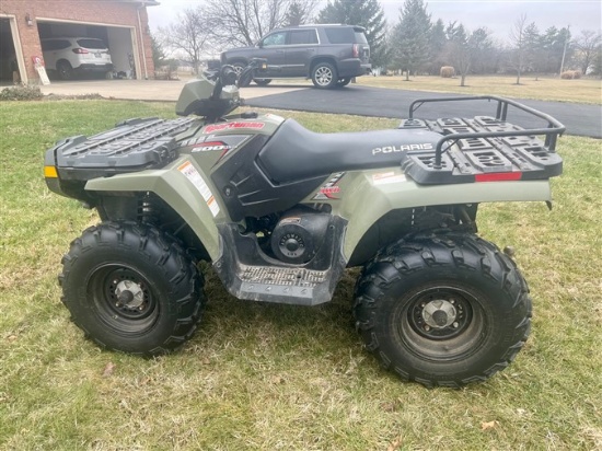 2005 Polaris Sportsman 500, H.O., On demand AWD, 2 or 4WD, lights, front st