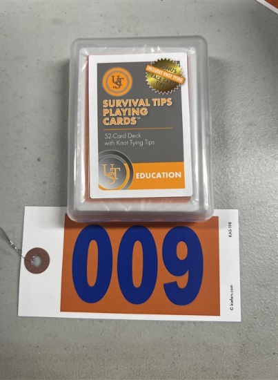 New Survival Tips playing cards