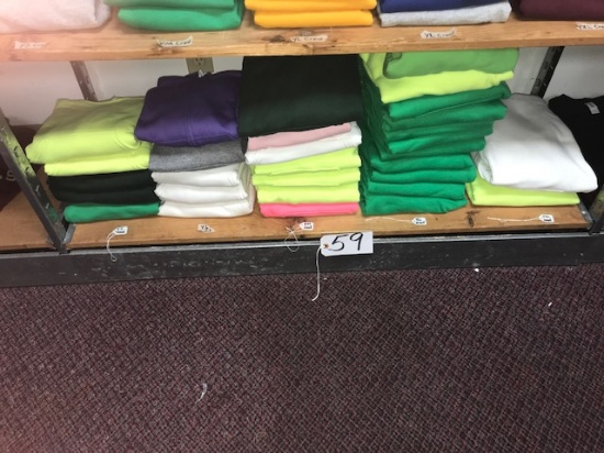 Shelf of youth sweat shirts, YS - YXl