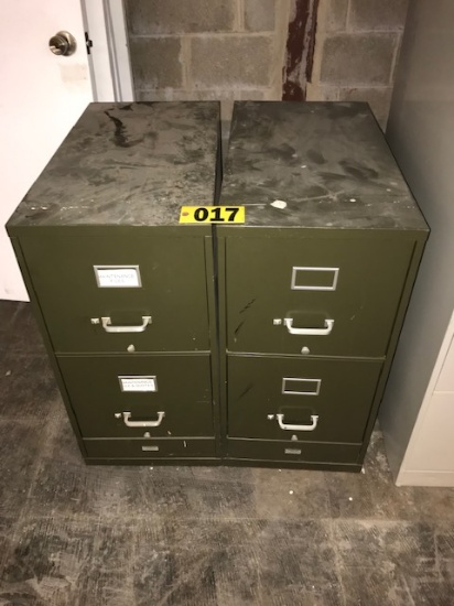 (2) 2-drawer file cabinets