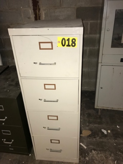 4-Drawer metal file cabinet