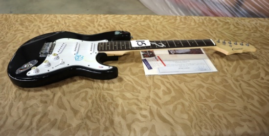 Crescent Electric Guitar signed by Richie Sambora