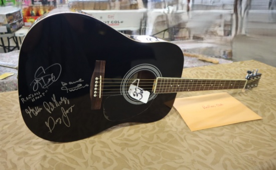 Johnson Acoustic Guitar signed by Restless Heart