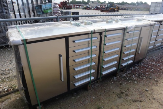 Chery Ind. 10' 18-Drawer Workbench (Unused)