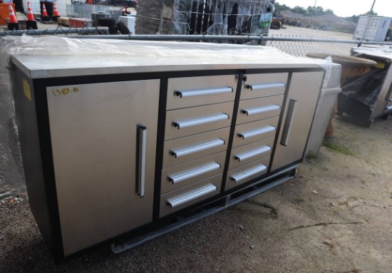 Chery Ind. 7' 10-Drawer Workbench (Unused)