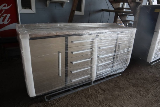 Chery Ind. 7' 10-Drawer Workbench (Unused)