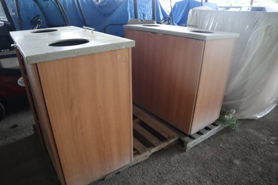 Wooden Waste Bins (2)