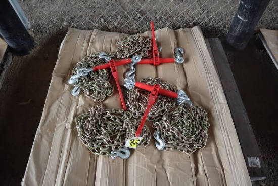 Great Bear Chain w/Hooks and Ratchet Binders (Unused)