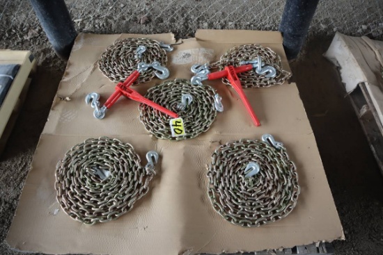 Great Bear Chain w/Hooks and Ratchet Binders (Unused)