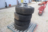 Set-Firestone Transforce LT245/75R17 Tires/Rims/Hubcaps (NEW Takeoffs)