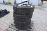 Set-Firestone Transforce LT245/75R17 Tires/Rims/Hubcaps (NEW Takeoffs)
