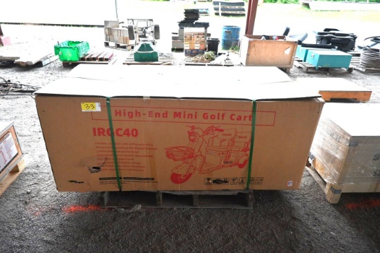2026 IRGC40 High End Mini Golf Cart (Unused/Unassembled)