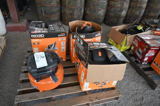 Ridgid Wet/Dry Vacs and Ridgid Air Compressor