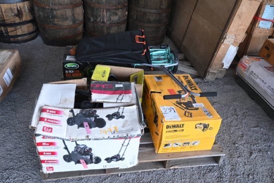 Ryobi Chainsaw,Scotts Reel Mower, Misc.
