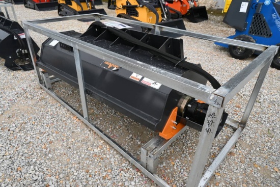 Land Honor SRT-12-66W Skid Steer Rotary Tiller (Unused)