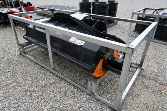 Land Honor SRT-12-66W Skid Steer Rotary Tiller (Unused)