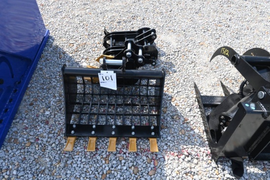 Mini Excavator Buckets & Grapple (Unused)